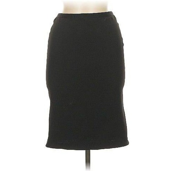3.1 Phillip Lim Dresses & Skirts - 3.1 Phillip Lim Black Textured Knit Couture Midi Skirt Elegant Timeless